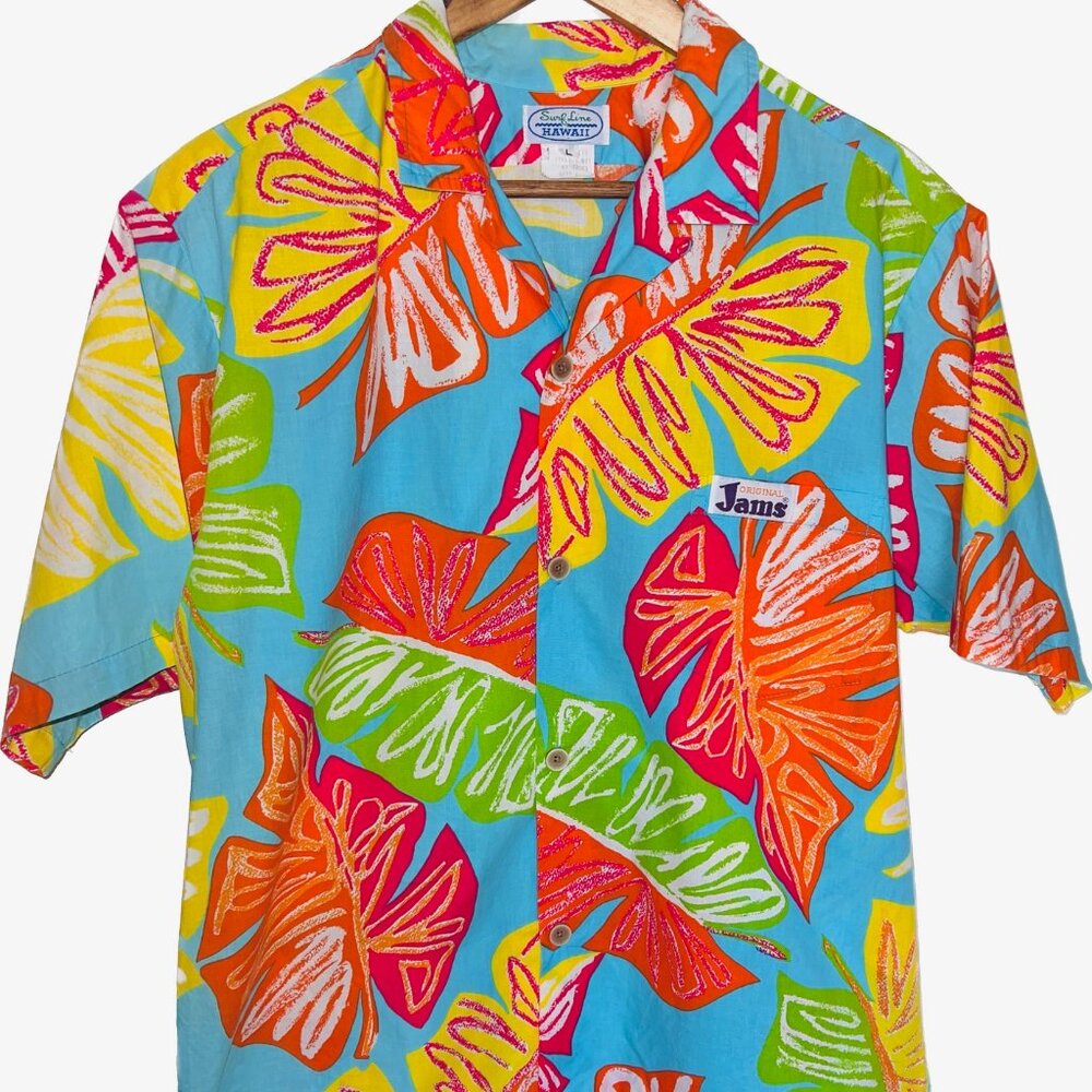 Original Jams 1980's Surfline Hawaiian Shirt - Large